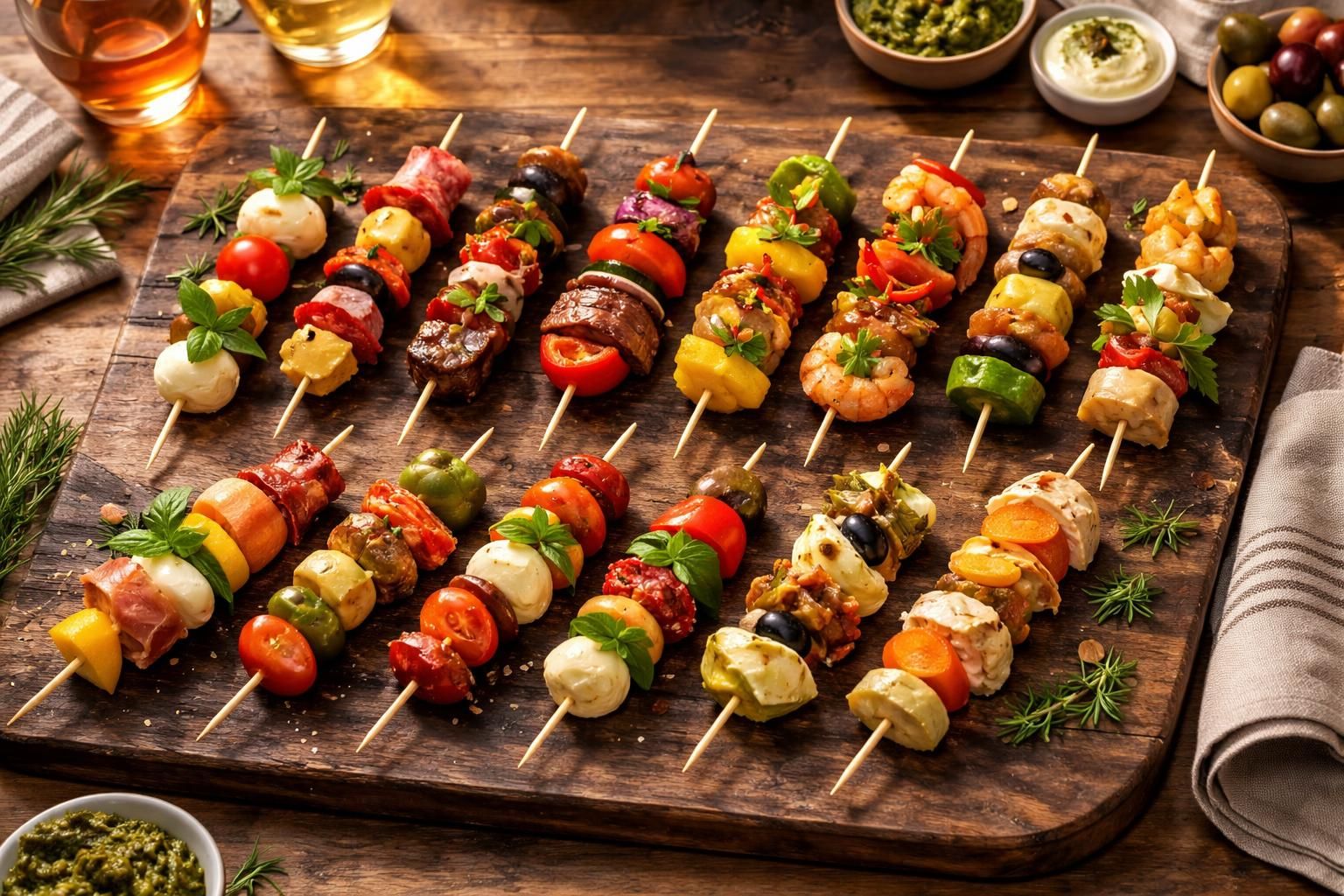 découvrez 10 délicieuses recettes de brochettes à préparer la veille pour un apéritif savoureux et convivial qui séduira vos invités à coup sûr.
