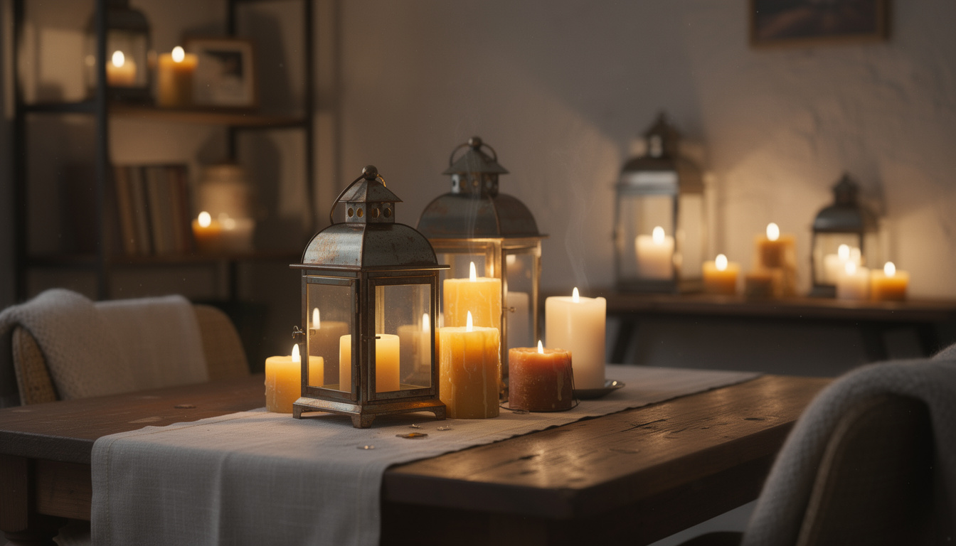 découvrez l'art de créer une ambiance chaleureuse et magique avec des bougies et des lanternes, et apprenez à sublimer votre intérieur grâce à la lumière.