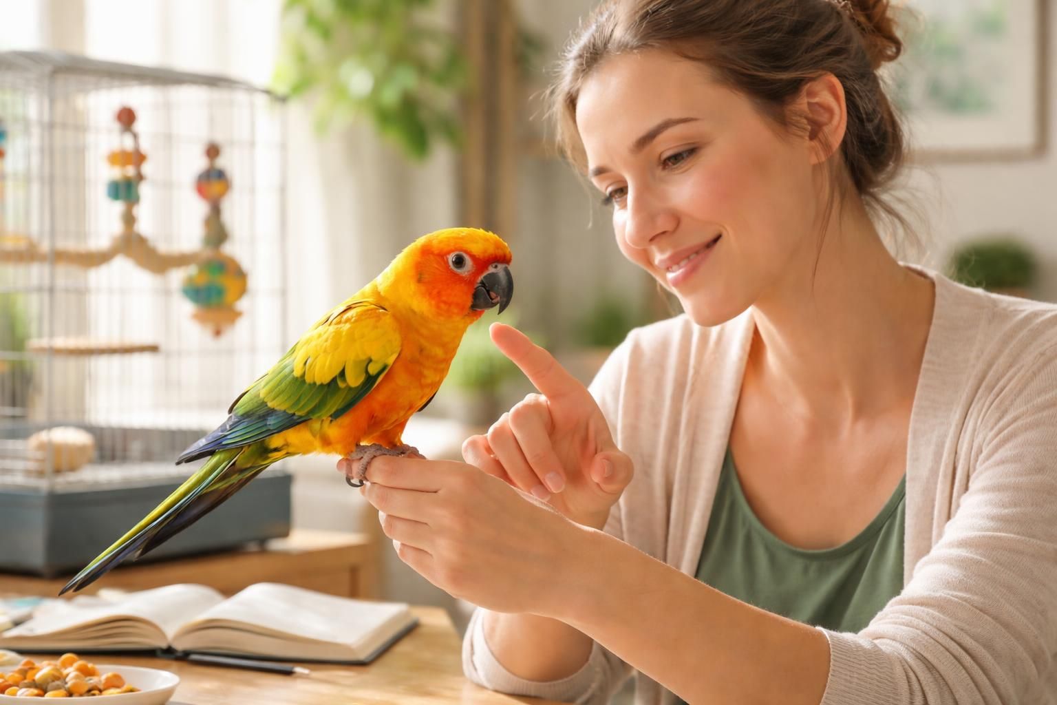 découvrez des conseils pratiques pour éduquer efficacement votre conure du soleil et renforcer votre complicité avec cet oiseau intelligent et joueur.