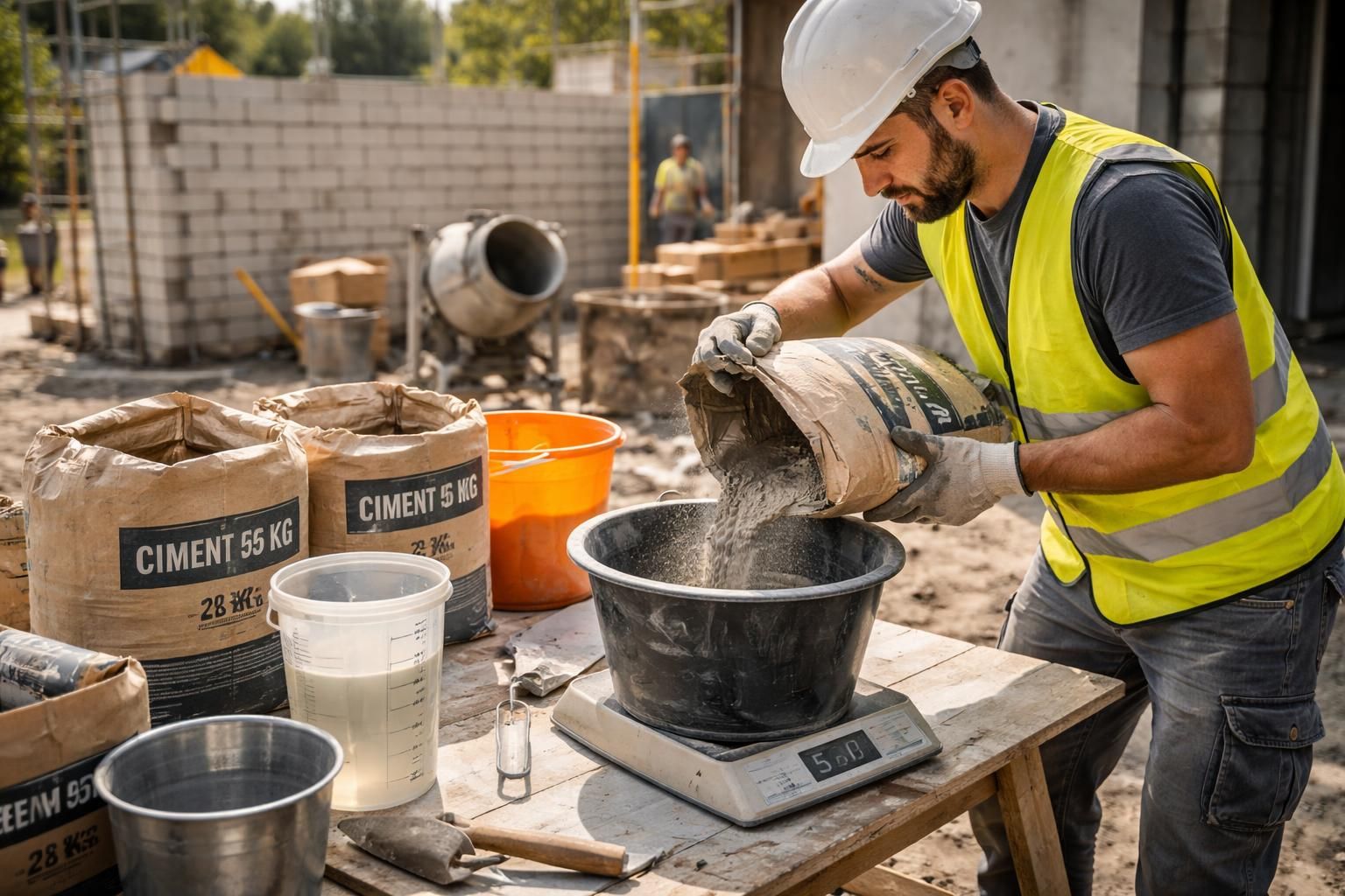 découvrez les meilleures astuces pour bien doser votre sac de ciment et réussir vos travaux de béton avec précision et efficacité.