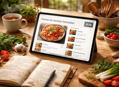 découvrez le carnet familial sur ipad a16, l'outil idéal pour garder et partager vos meilleures recettes en toute simplicité avec vos proches.