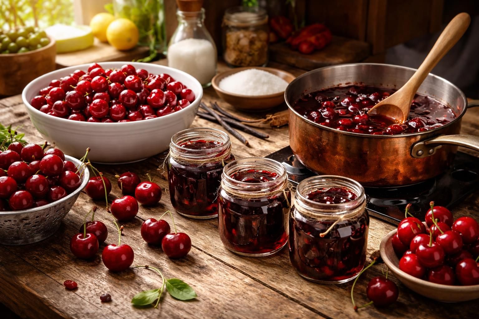 découvrez la recette traditionnelle pour préparer des cerises amarena maison, sucrées et savoureuses, parfaites pour vos desserts et pâtisseries.