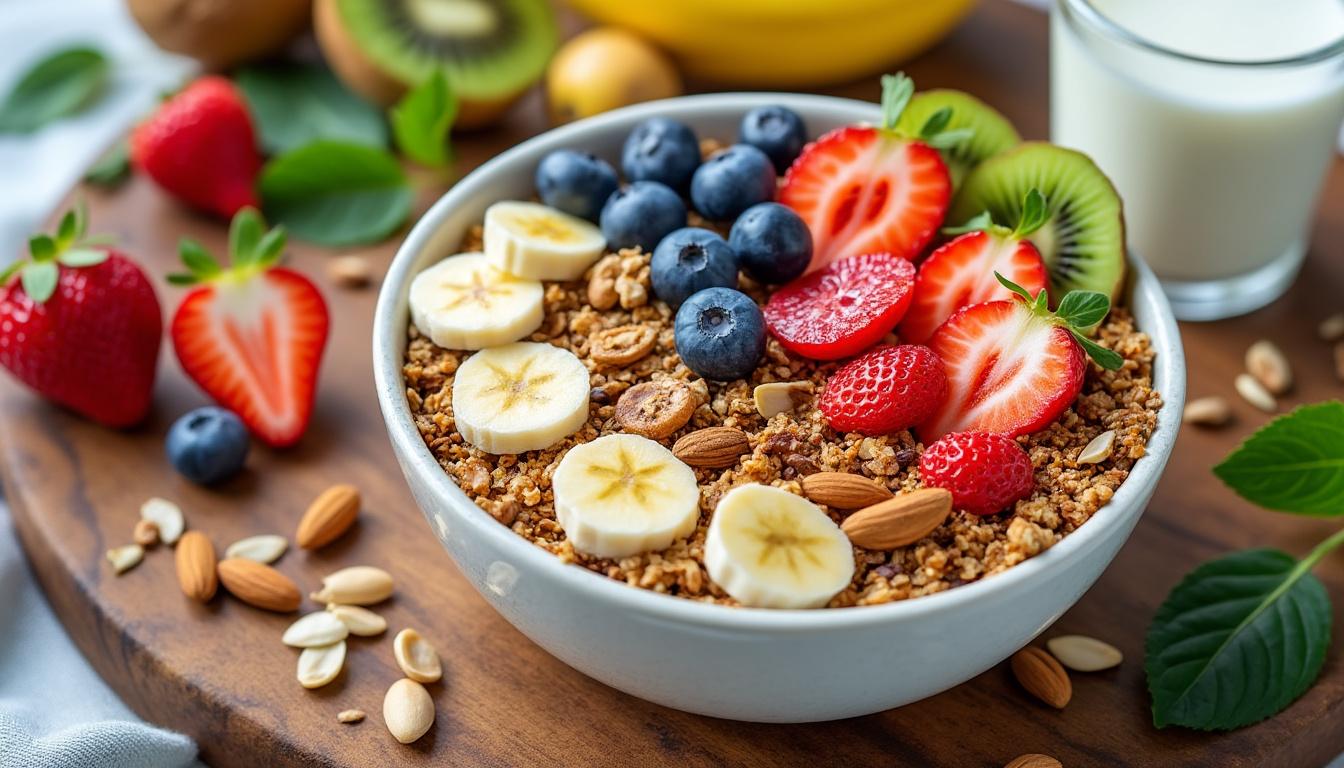découvrez comment préparer un délicieux granola au matcha de claire en un temps record ! cette recette simple et rapide vous permettra de vous régaler avec un petit-déjeuner sain et savoureux. suivez nos étapes faciles pour un granola croustillant et énergisant.