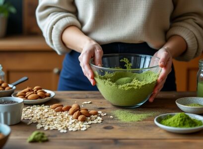 découvrez comment préparer rapidement un délicieux granola au matcha inspiré par claire. cette recette simple et savoureuse allie des ingrédients sains et croquants pour un petit-déjeuner énergisant ou un en-cas parfait. suivez nos étapes faciles et savourez ce mélange unique et nourrissant.