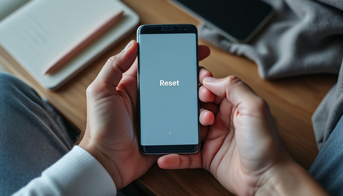 découvrez notre guide facile et rapide pour réinitialiser votre samsung s7. suivez des étapes simples pour restaurer votre téléphone à ses paramètres d'usine, résoudre vos problèmes techniques et améliorer ses performances. parfait pour les utilisateurs de tous niveaux !