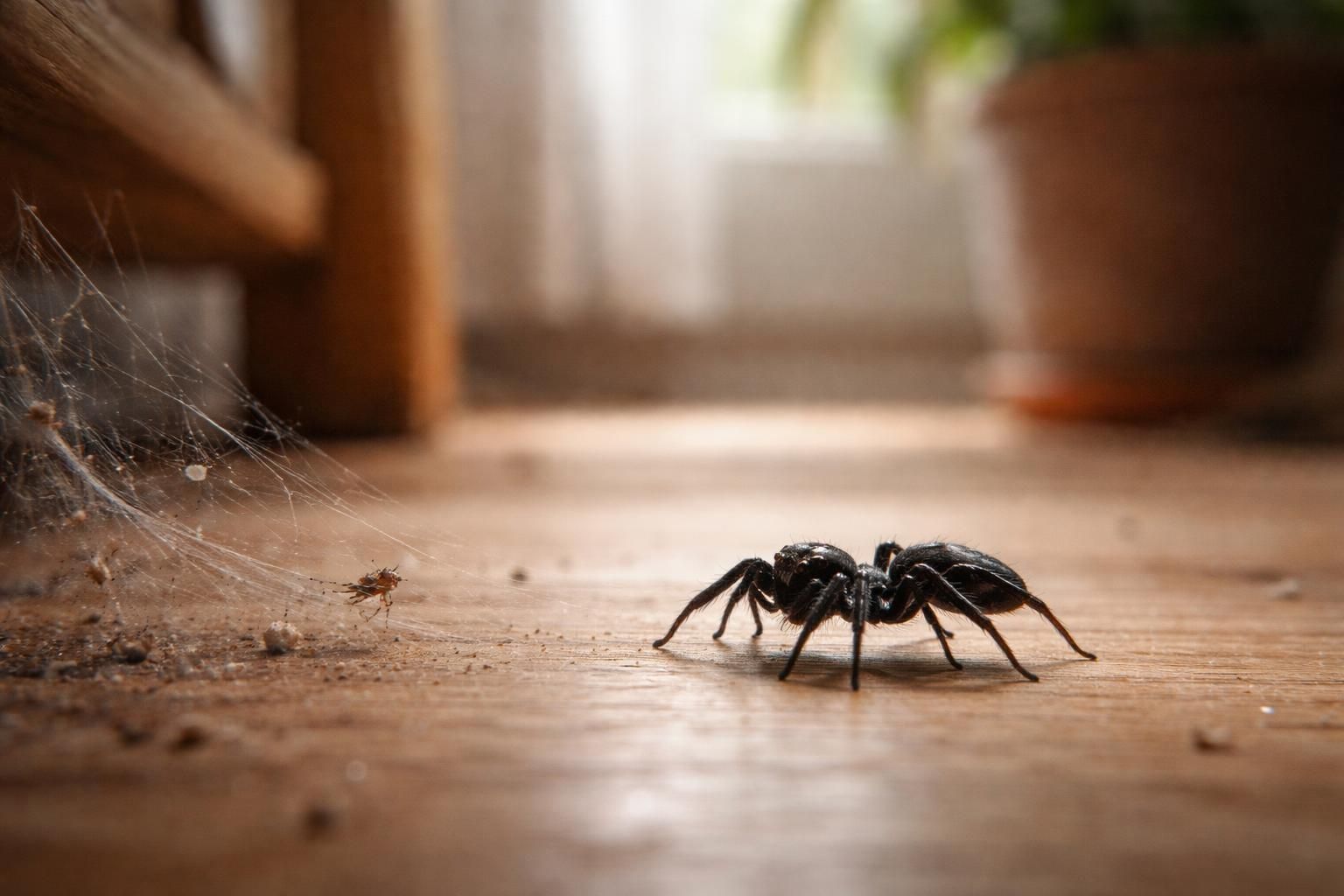 Comprendre les habitudes de la toute petite araignée noire dans la maison — free download