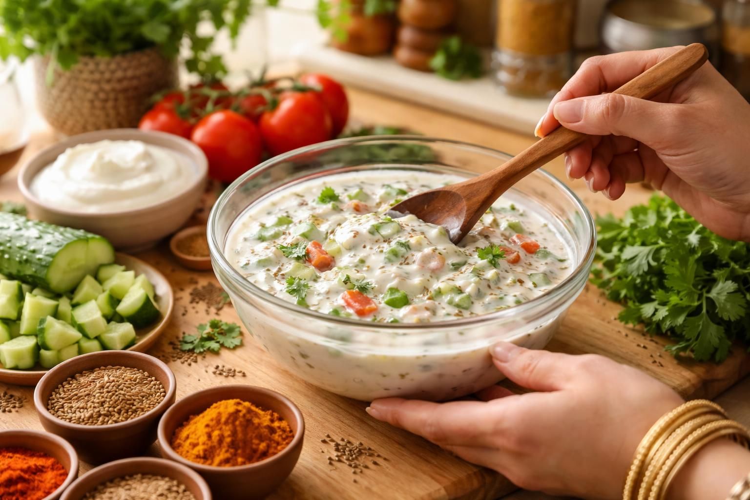 apprenez à préparer un raita indien délicieux et rafraîchissant grâce à notre guide facile en quelques étapes simples.