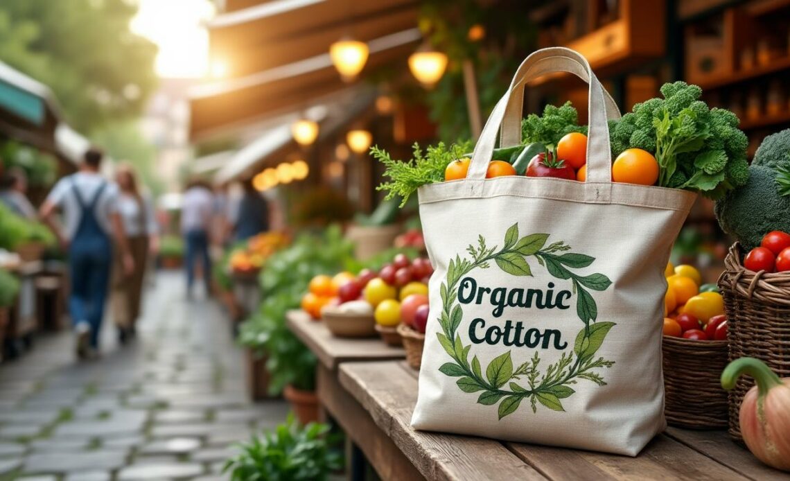 optez pour des cabas en coton bio imprimé et profitez d’un accessoire écologique, durable et élégant pour vos courses quotidiennes. découvrez tous leurs avantages !