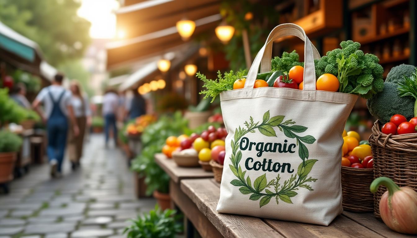 optez pour des cabas en coton bio imprimé et profitez d’un accessoire écologique, durable et élégant pour vos courses quotidiennes. découvrez tous leurs avantages !