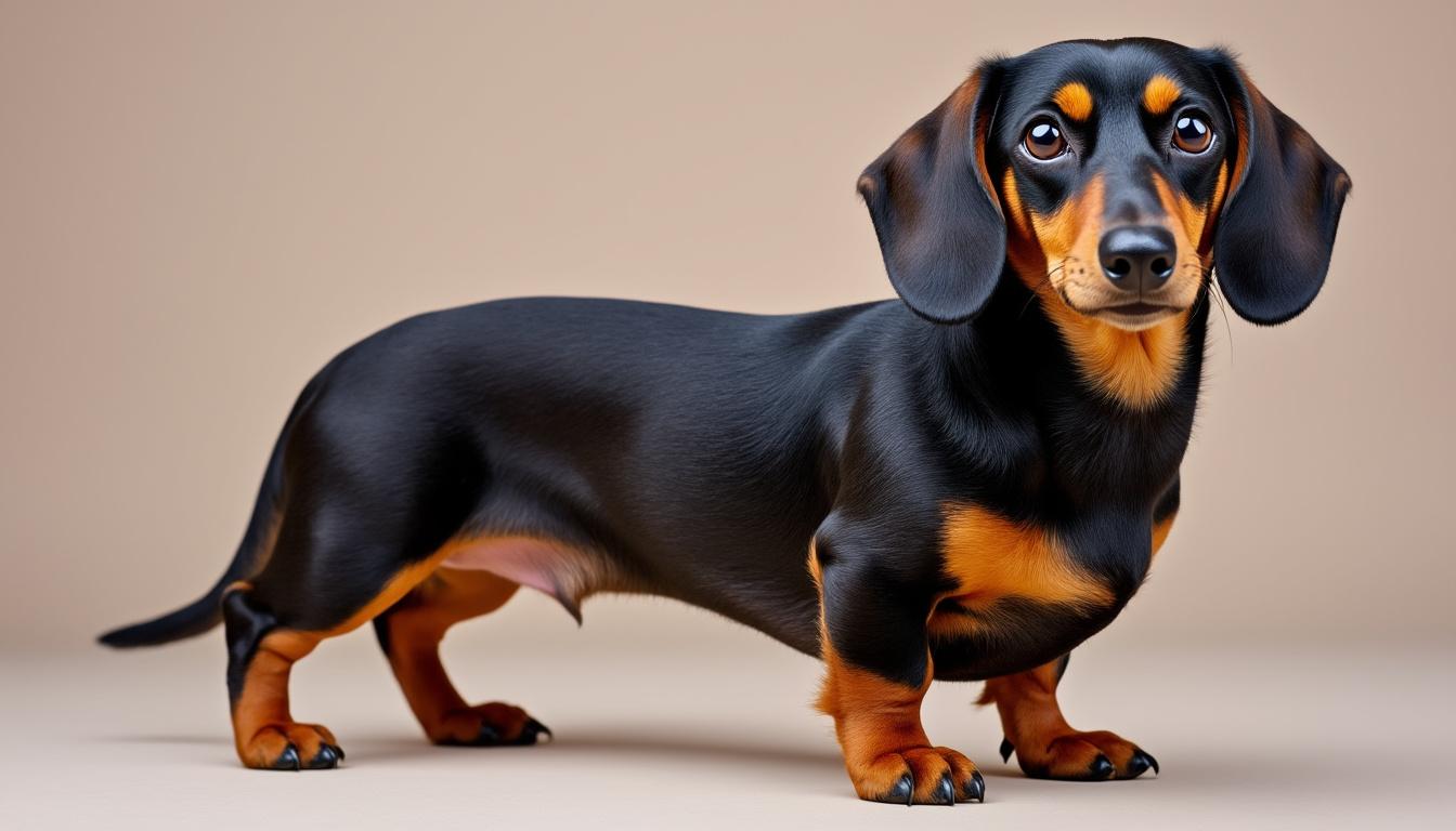 explorez les traits uniques et le charme du teckel à poil ras, un chien au tempérament attachant et à l'apparence distinctive.