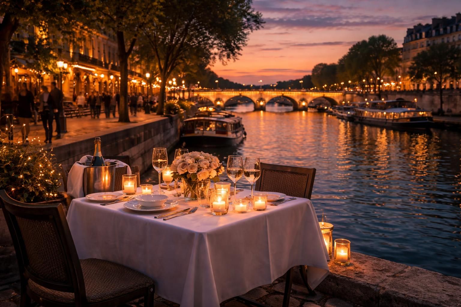 trouvez les meilleurs restaurants romantiques le long du quai de seine à paris pour une soirée inoubliable en amoureux.