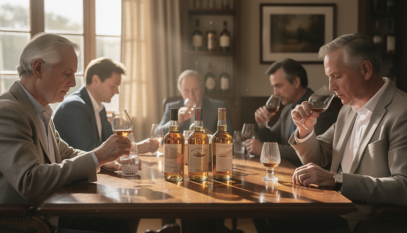 découvrez une dégustation unique de whiskys rares, alliant histoire et saveurs exceptionnelles pour un voyage sensoriel inoubliable à travers le temps et les arômes.