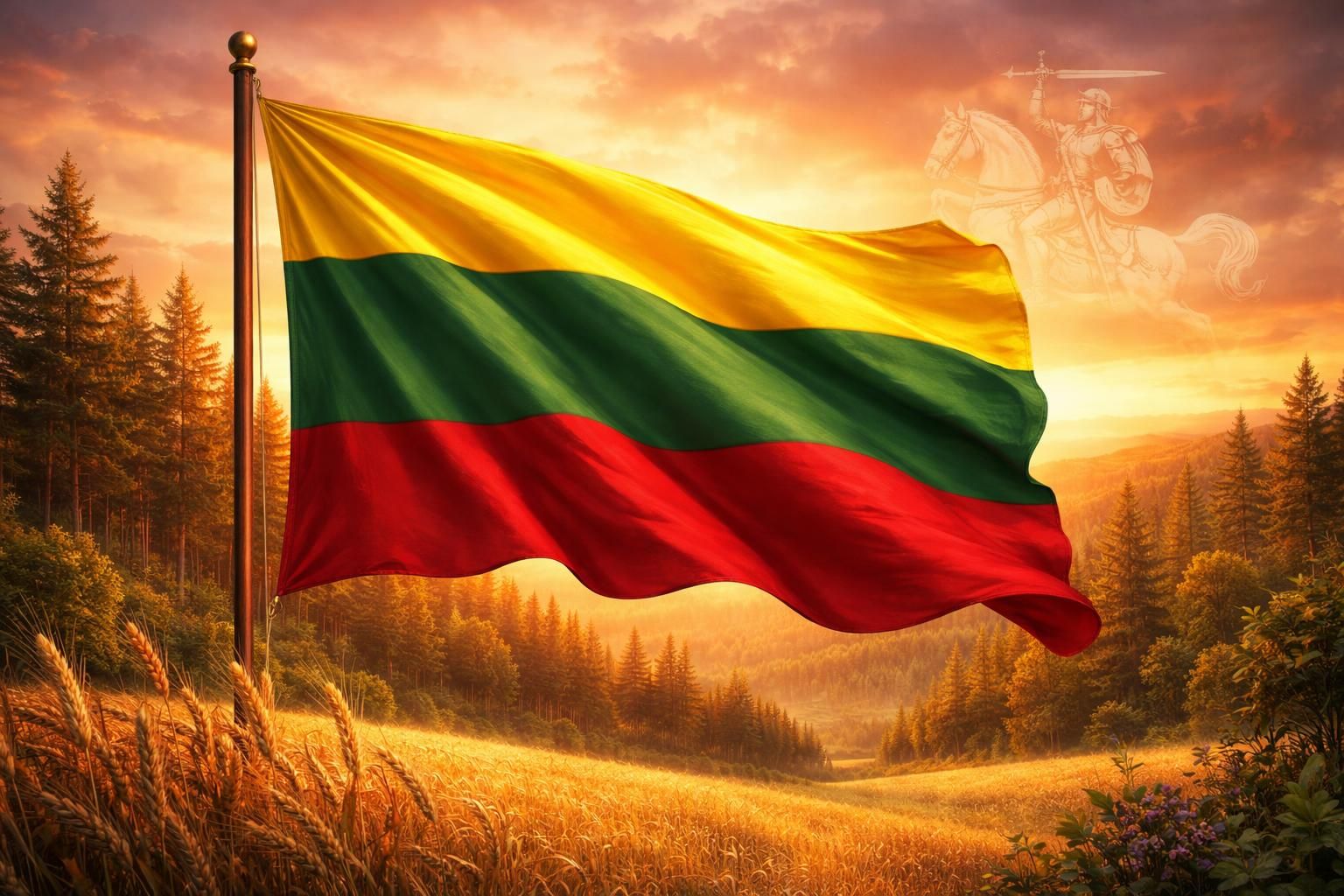 découvrez la signification des couleurs et des symboles du drapeau lituanien, et explorez l'histoire et la culture de la lituanie à travers son emblème national.