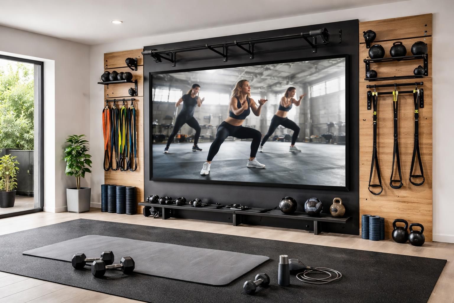 découvrez comment créer un mur hiit à la maison avec un écran de projection. idées et conseils pour aménager votre espace fitness facilement et efficacement.