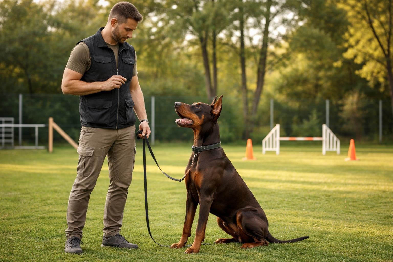 découvrez les spécificités de l'éducation et de l'entraînement du dobermann marron, une race intelligente et fidèle nécessitant une approche adaptée pour un compagnon équilibré.
