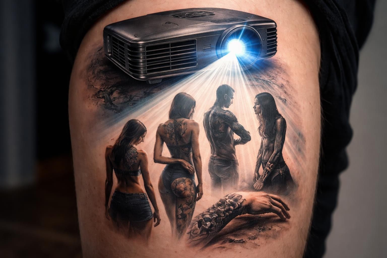 découvrez comment le vidéoprojecteur acer révolutionne le tatouage en permettant de présenter facilement les placements et styles avant la séance, pour un résultat précis et personnalisé.
