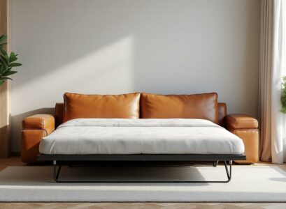 découvrez le canapé convertible en cuir vachette, l'option idéale pour optimiser les petits espaces avec style et confort. pratique, élégant et durable, il transforme votre intérieur en un clin d'œil.