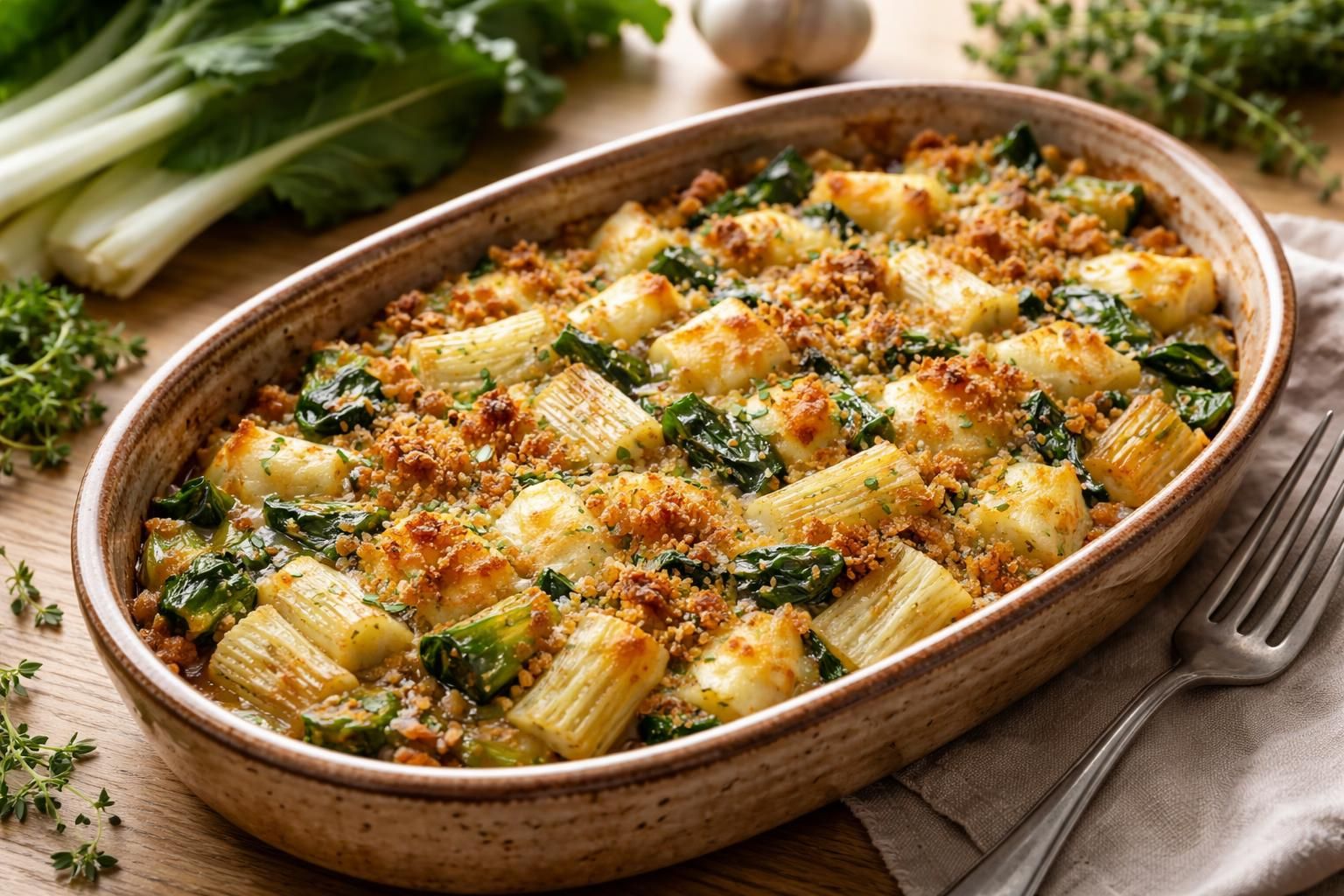 découvrez une recette saine et savoureuse de gratin de côtes de blettes sans béchamel, idéale pour allier plaisir et légèreté en cuisine.