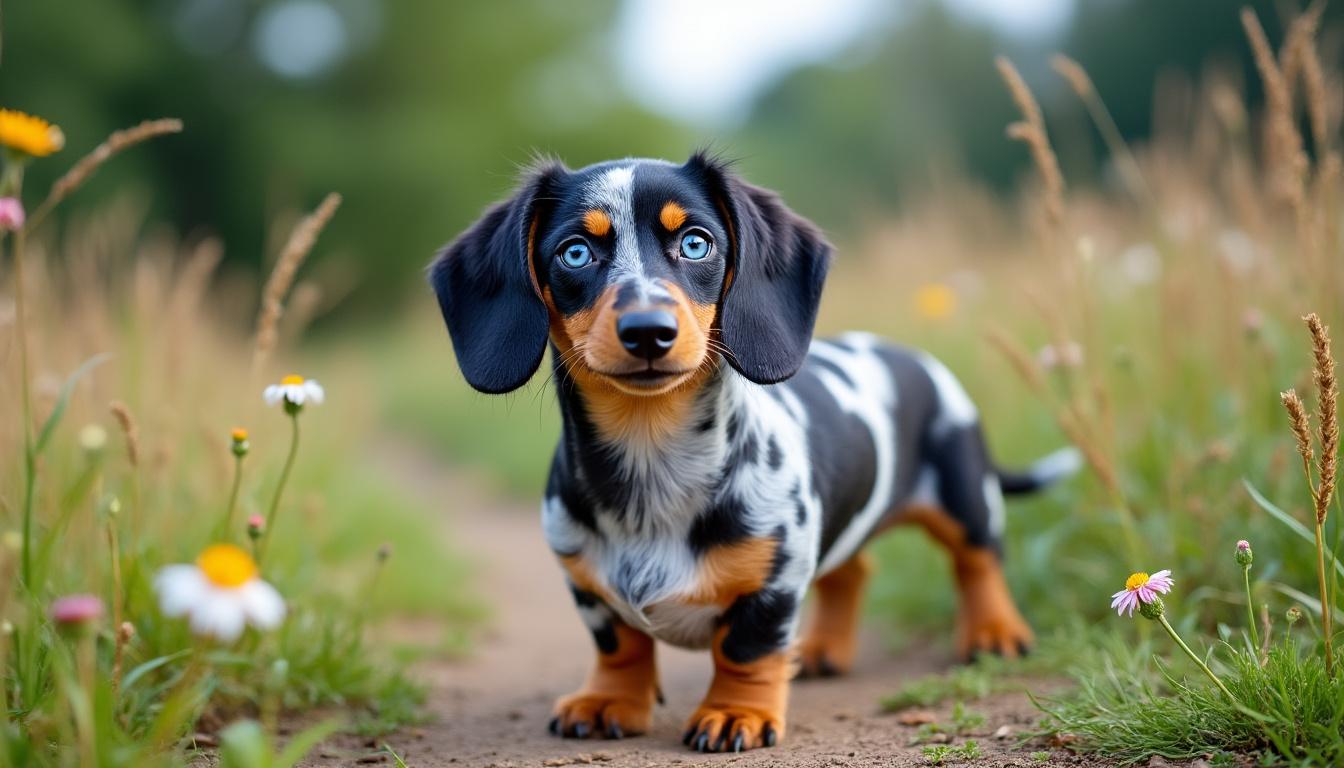 découvrez les particularités uniques des teckels arlequin aux yeux bleus : histoire, santé, comportement et conseils pour bien s’en occuper. plongez dans l’univers de ces chiens au regard captivant !