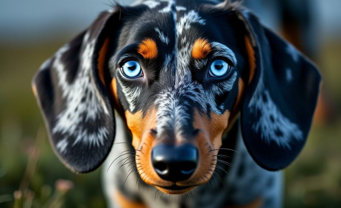 découvrez les particularités surprenantes des teckels arlequin aux yeux bleus : origine, apparence unique et traits de caractère de ces chiens irrésistibles.