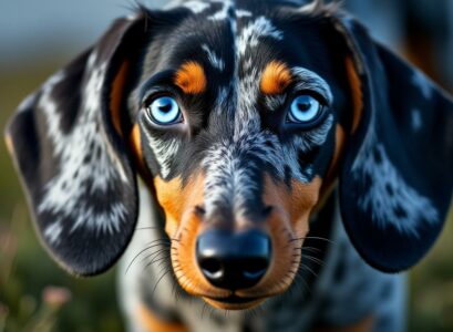découvrez les particularités surprenantes des teckels arlequin aux yeux bleus : origine, apparence unique et traits de caractère de ces chiens irrésistibles.