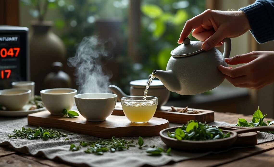 découvrez les meilleures pratiques pour respecter les temps d’infusion du thé vert et révélez toute la richesse de ses arômes. apprenez à préparer votre thé avec précision pour une expérience gustative optimale.