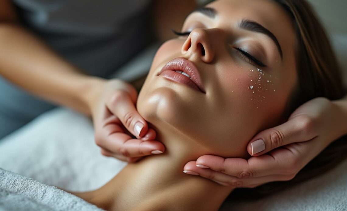 découvrez le masseur lifting visage minceur qui transforme votre routine beauté ! éliminez le double menton grâce à la luminothérapie et retrouvez un visage plus harmonieux et tonifié. offrez-vous une apparence rafraîchie et dynamique avec cette solution innovante.