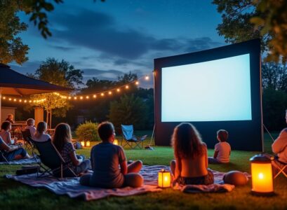 découvrez les avantages d'un écran de projection extérieur pour des soirées cinéma en plein air inoubliables, avec une qualité d'image optimale et une ambiance conviviale.