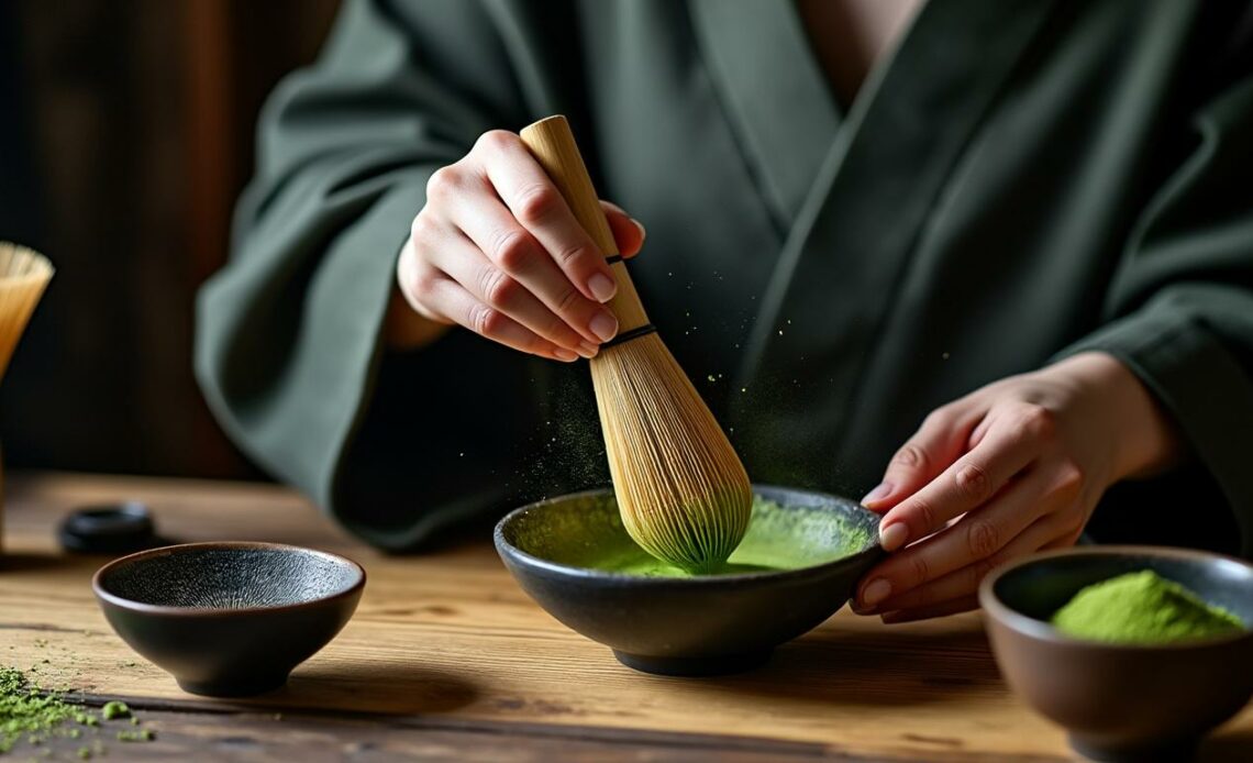 découvrez comment bien préparer le thé vert japonais en poudre (matcha) en choisissant les ustensiles essentiels : fouet en bambou, bol à matcha, cuillère doseuse et autres accessoires indispensables à une dégustation authentique.
