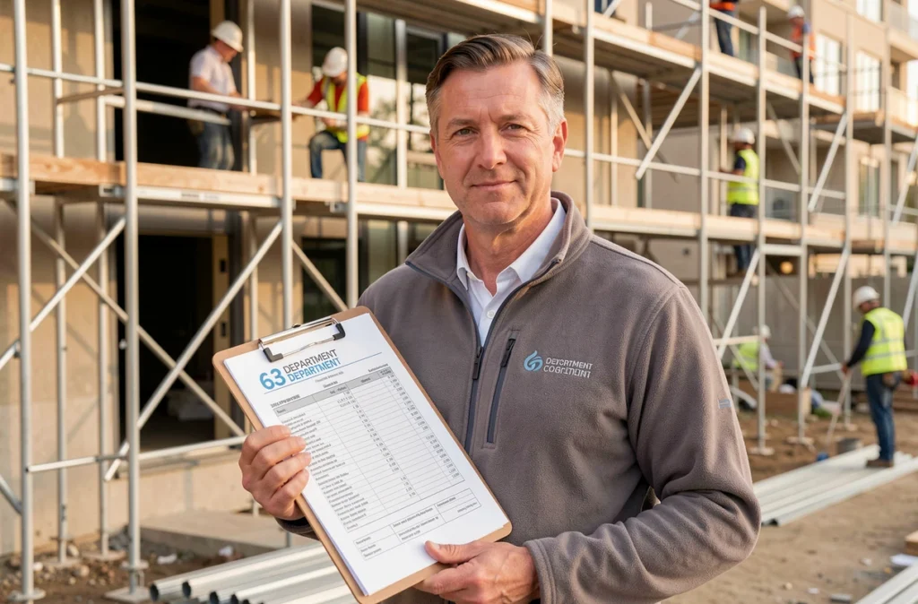 Chef de chantier de Blanchonnet SAS supervisant une équipe de couvreurs sur un chantier dans le département 63