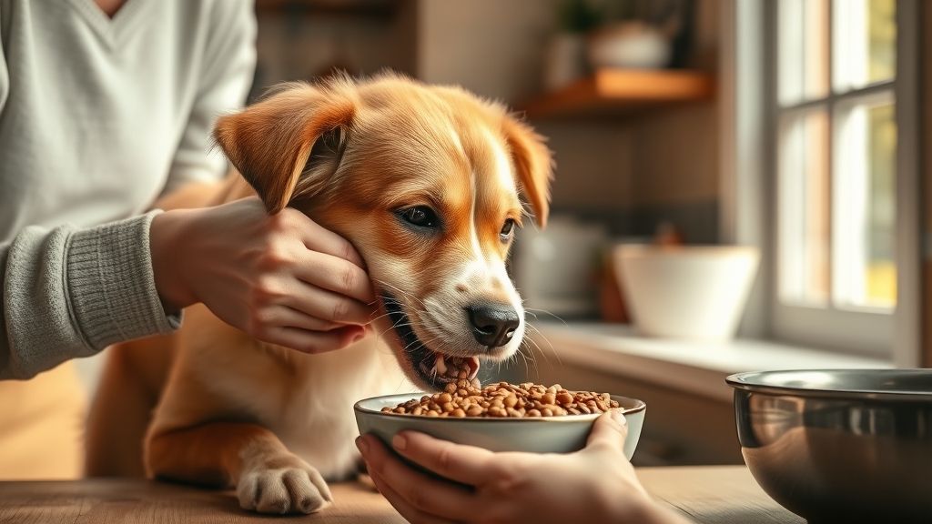 donner des lentilles à un chien